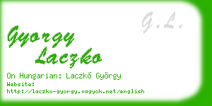 gyorgy laczko business card